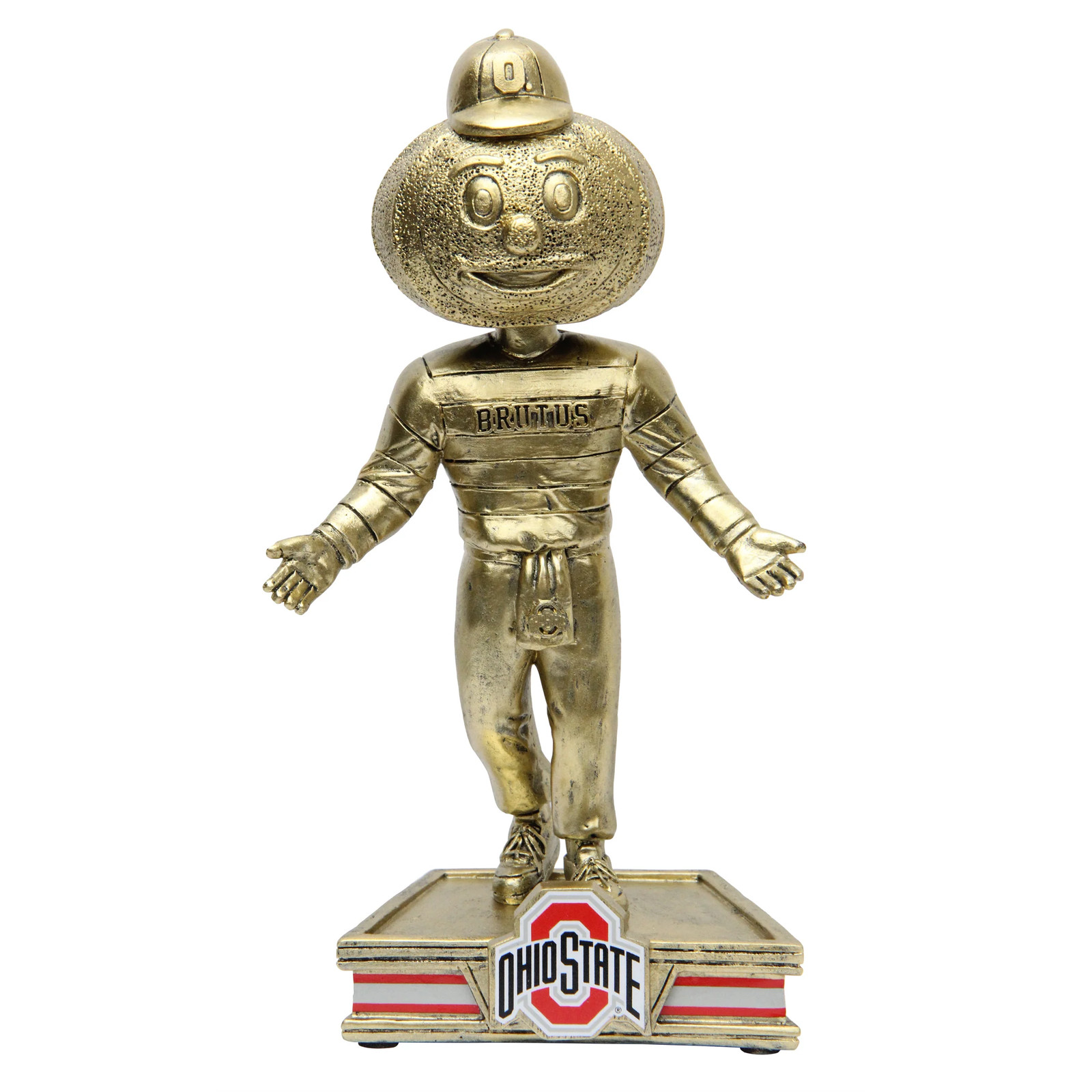 Brutus Buckeye Ohio State Buckeyes Gold Plated Bobblehead NCAA College