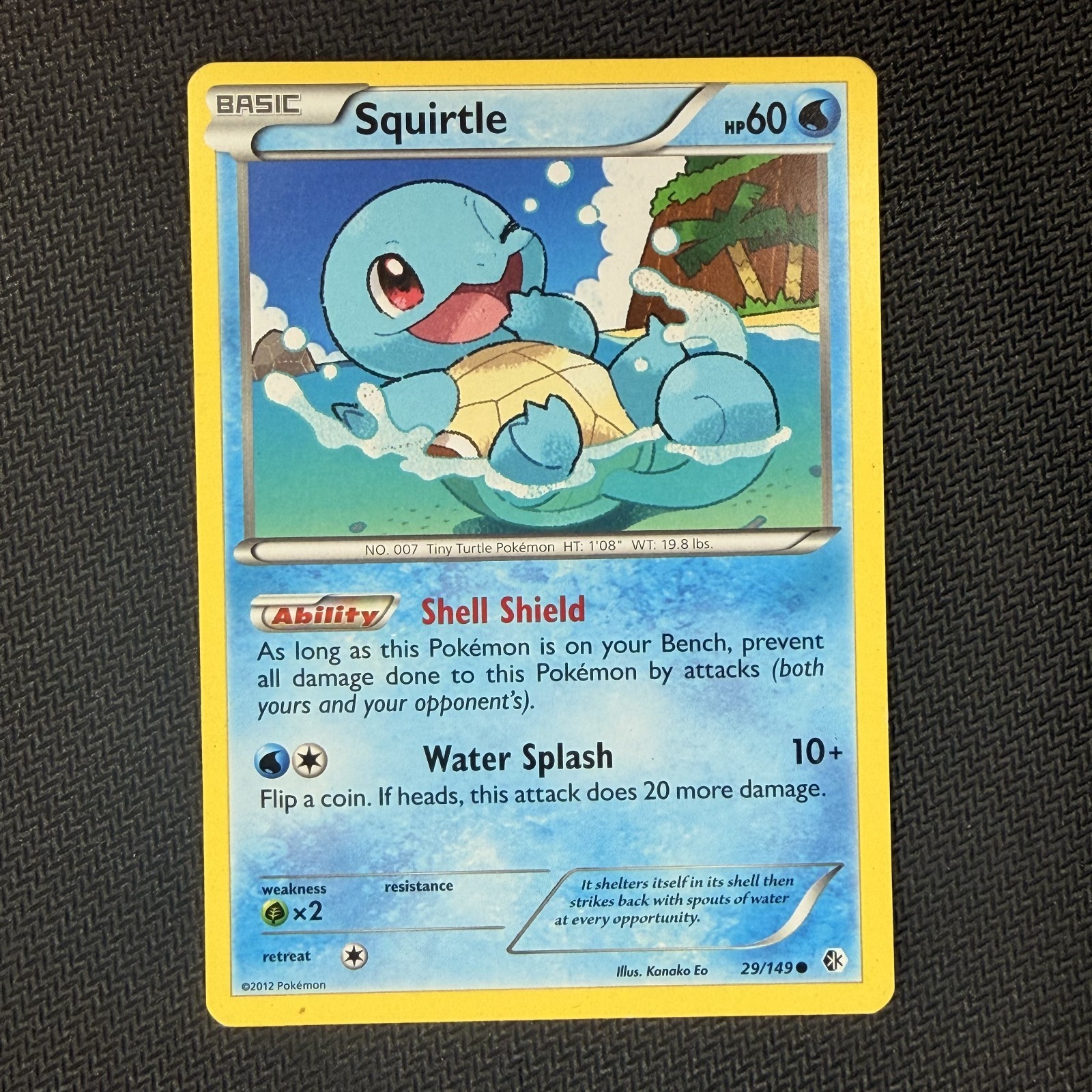 Squirtle 29/149 Boundaries Crossed 2012 MP Pokémon Trading Card