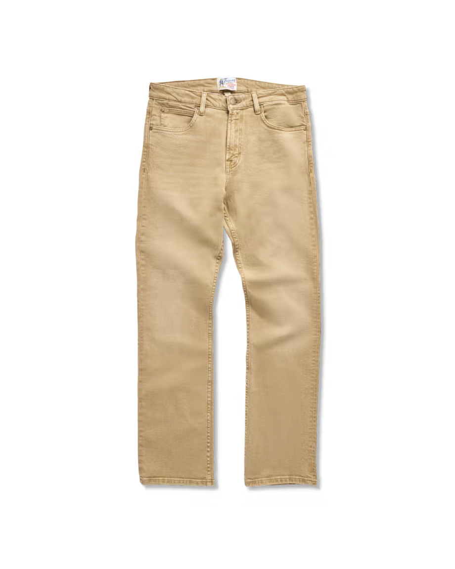 Tecovas Men's Slim Straight Stretch Twill Khaki Stretch Denim Pants