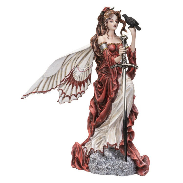 PT Nene Thomas Fairy with Raven Letter Opener Figurine Statue