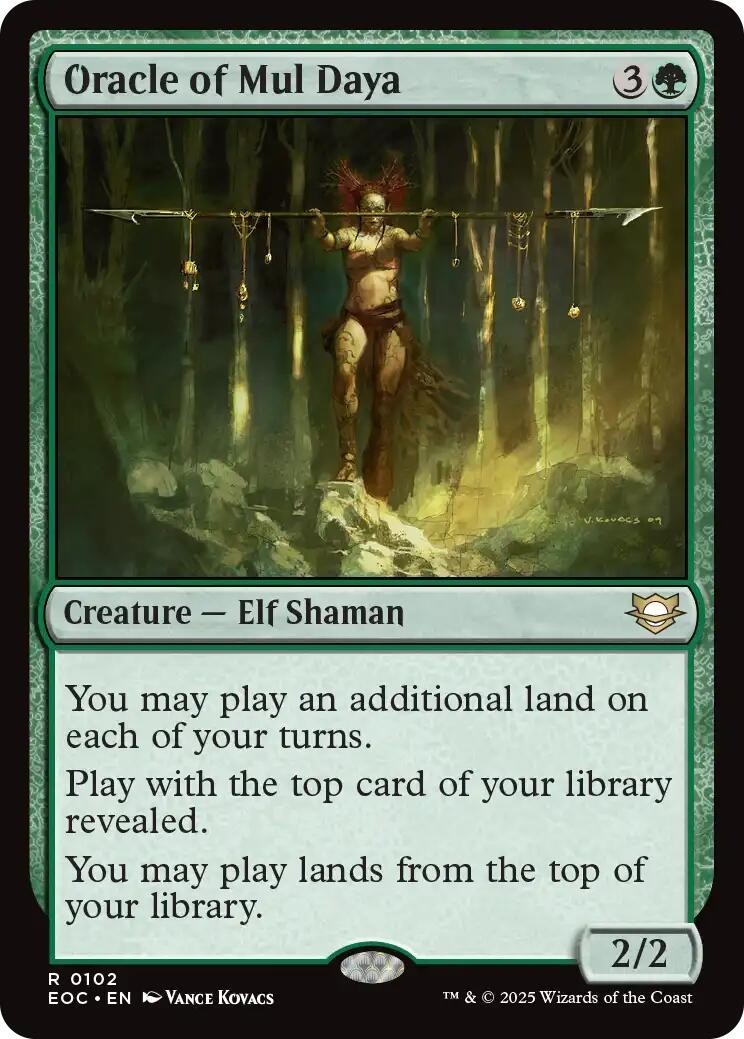 MTG EOC R Oracle of Mul Daya #102 NM
