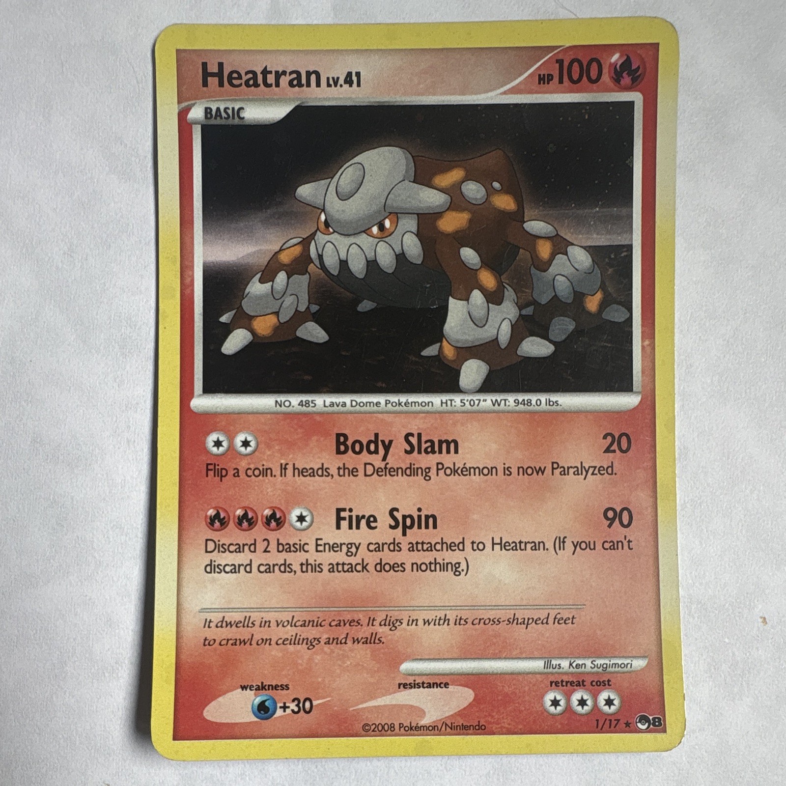 Heatran 001/017 Pop Series 8 Holo