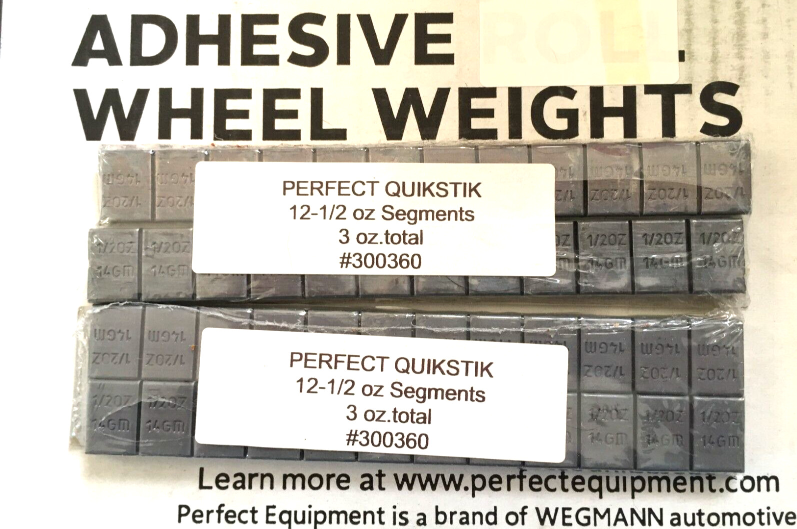 PERFECT SELF ADHESIVE STICK ON LEAD WHEEL WEIGHTS 48-1/2 oz SEGMENTS 24 oz 