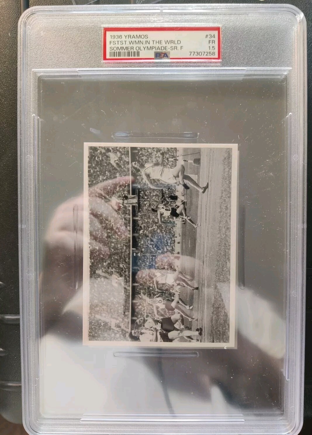 1936 Yramps Summer Olympiade 34 Fastest Women In The World PSA 1.5 POP ONE Ser F 1936 Yramps Summer Olympiade 34 Fastest Women In The World PSA 1.5 POP ONE Ser F