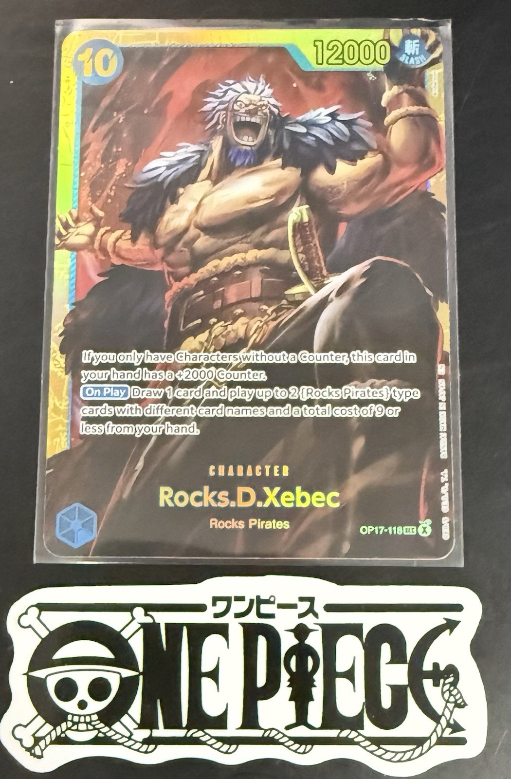 One Piece OP17-118 SEC - Rocks.D.Xebec - EN - Foil - TCG - NM/M