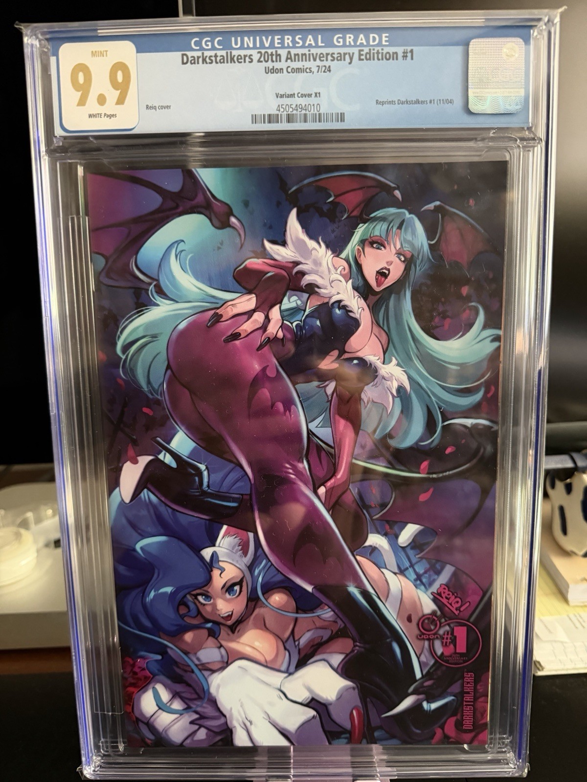 DARKSTALKERS 20th Anniversary Edition #1 * CGC 9.9 * REIQ * Morrigan Variant DARKSTALKERS 20th Anniversary Edition #1 * CGC 9.9 * REIQ * Morrigan Variant