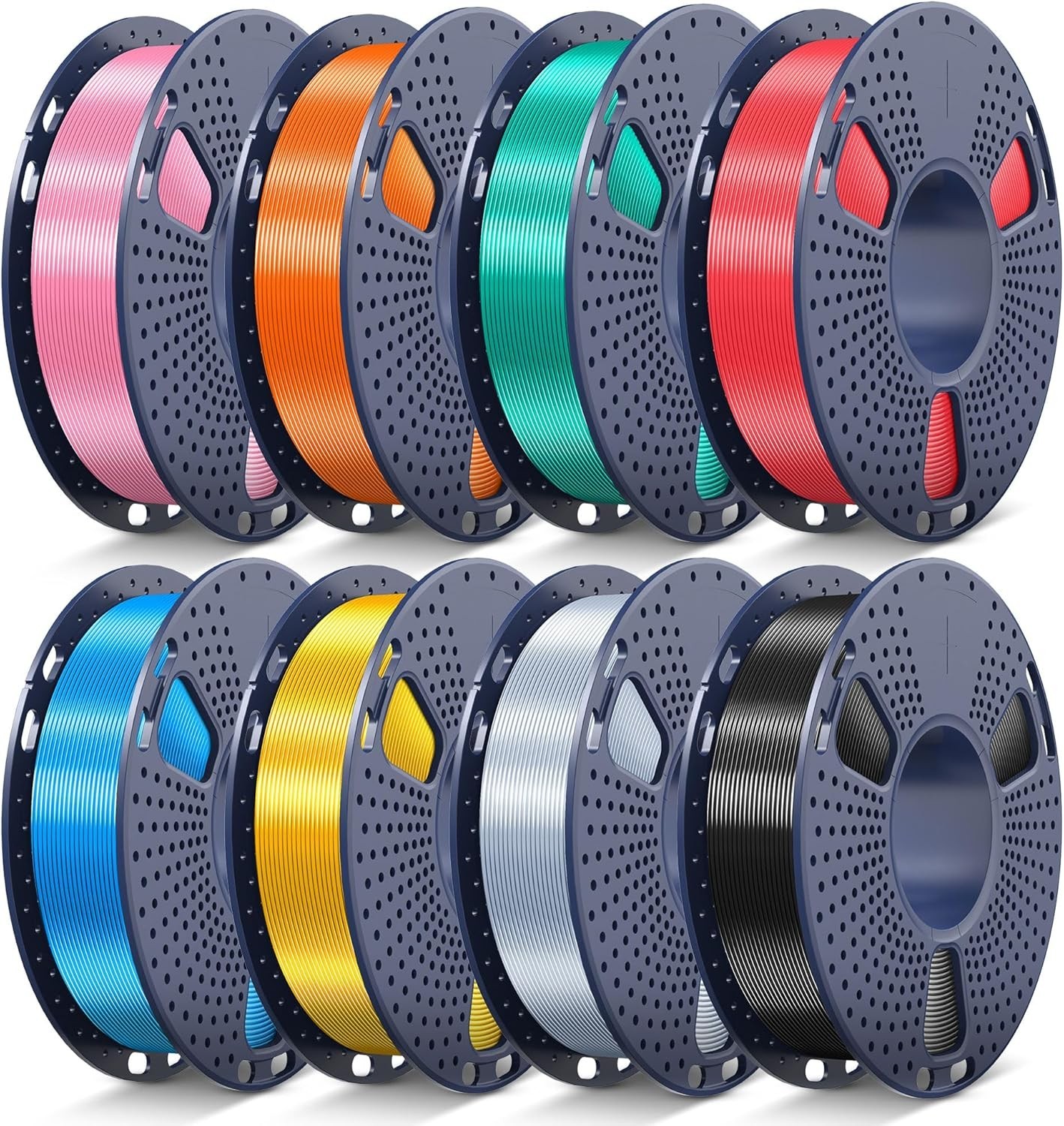 JAYO 8 Color PLA Filament Bundle Multicolor 3D Printer 1.75mm Individually JAYO 8 Color PLA Filament Bundle Multicolor 3D Printer 1.75mm Individually