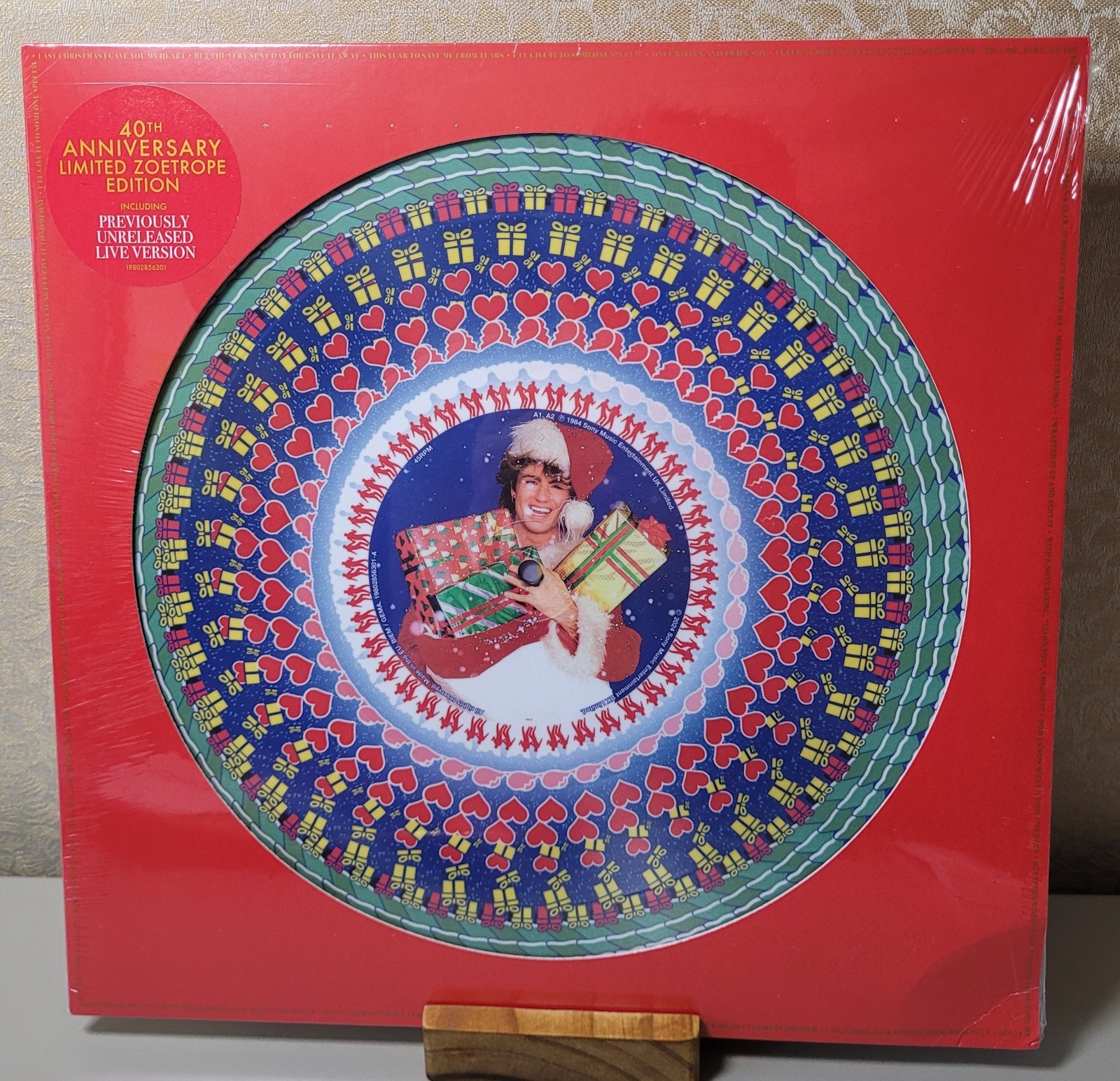Wham Last Christmas 40th Anv)(ZOETROPE PIC DISC(Sealed & New)w/minor sleeve dmg
