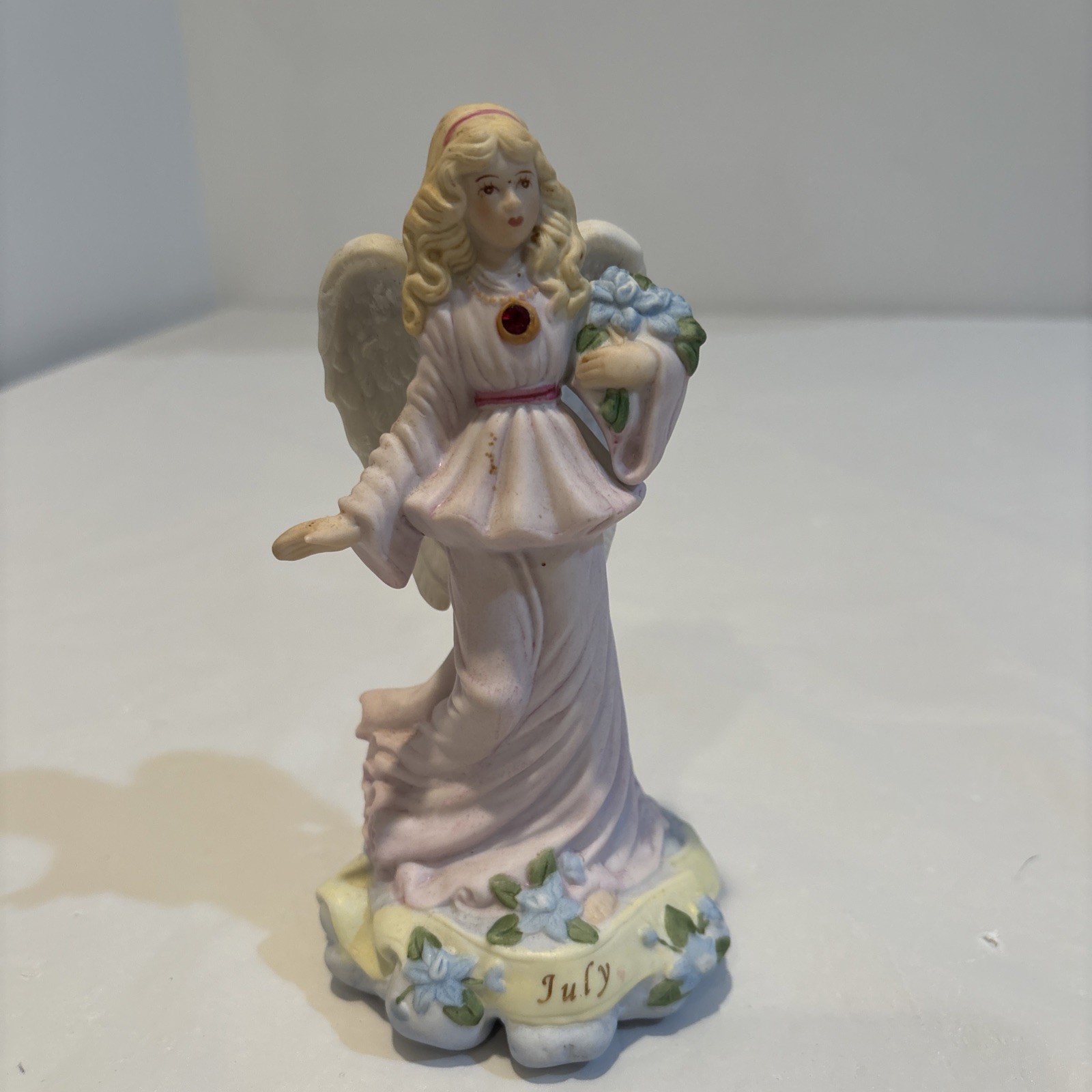 ENESCO Birthday Angel Figurine- JULY Vintage 1997 ENESCO Birthday Angel Figurine- JULY Vintage 1997