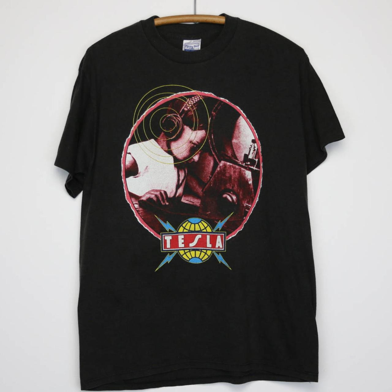 Vintage 1989 Tesla World Tour Band T-Shirt