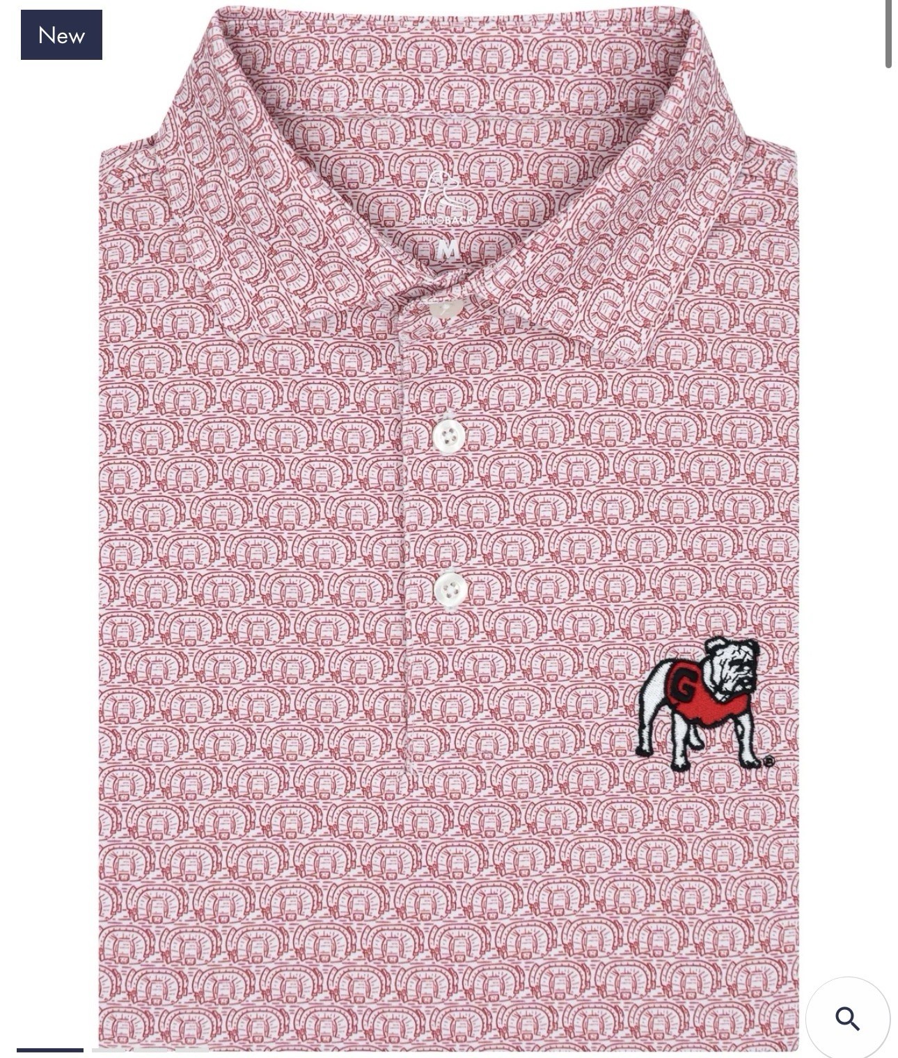RHOBACK The Georgia Sanford Stadium 2.0 Men's Collegiate Polo SIZE L⛄️