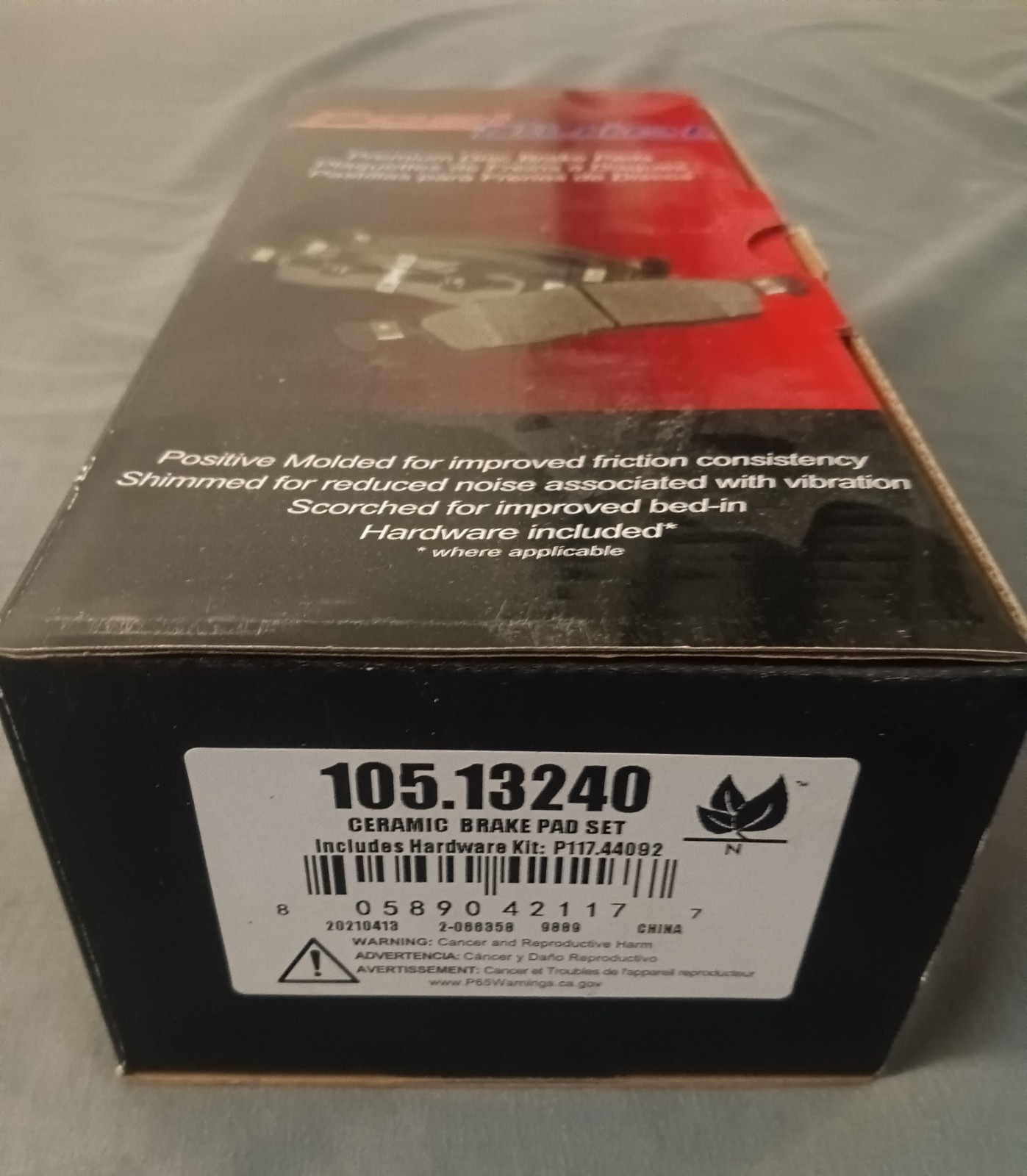 Centric 105.13240 Disc Brake Pad Set-Posi-Quiet Ceramic ref# ZD1324 QC1324