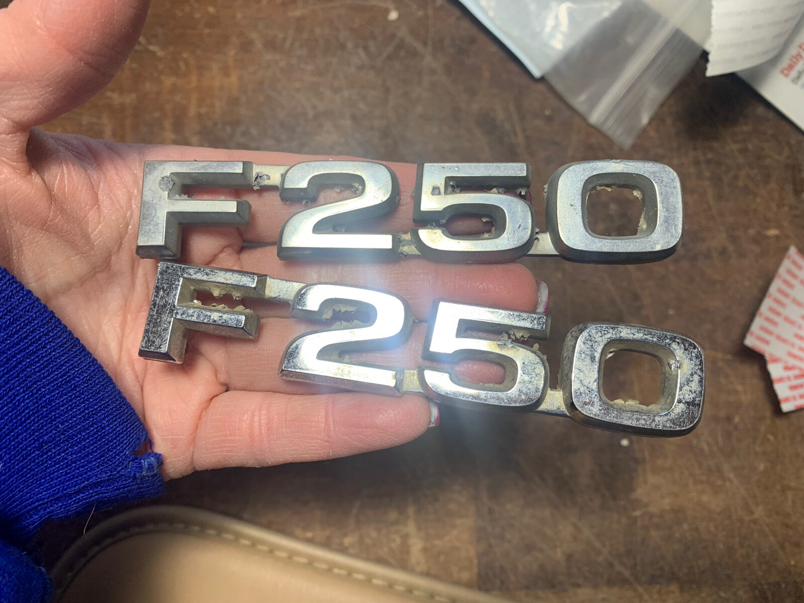 1980-1982 80-82 Ford Truck F250 Emblems Pair