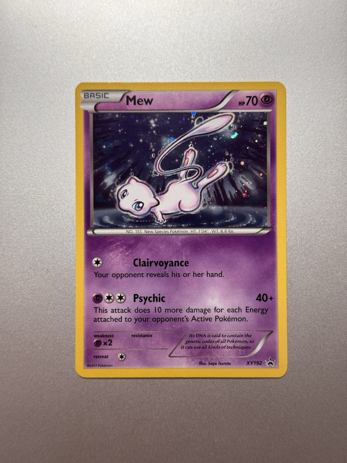 2017 Mew Black Star Holo Promo XY192 XY Promos Pokémon TCG LP 2 2017 Mew Black Star Holo Promo XY192 XY Promos Pokémon TCG LP 2