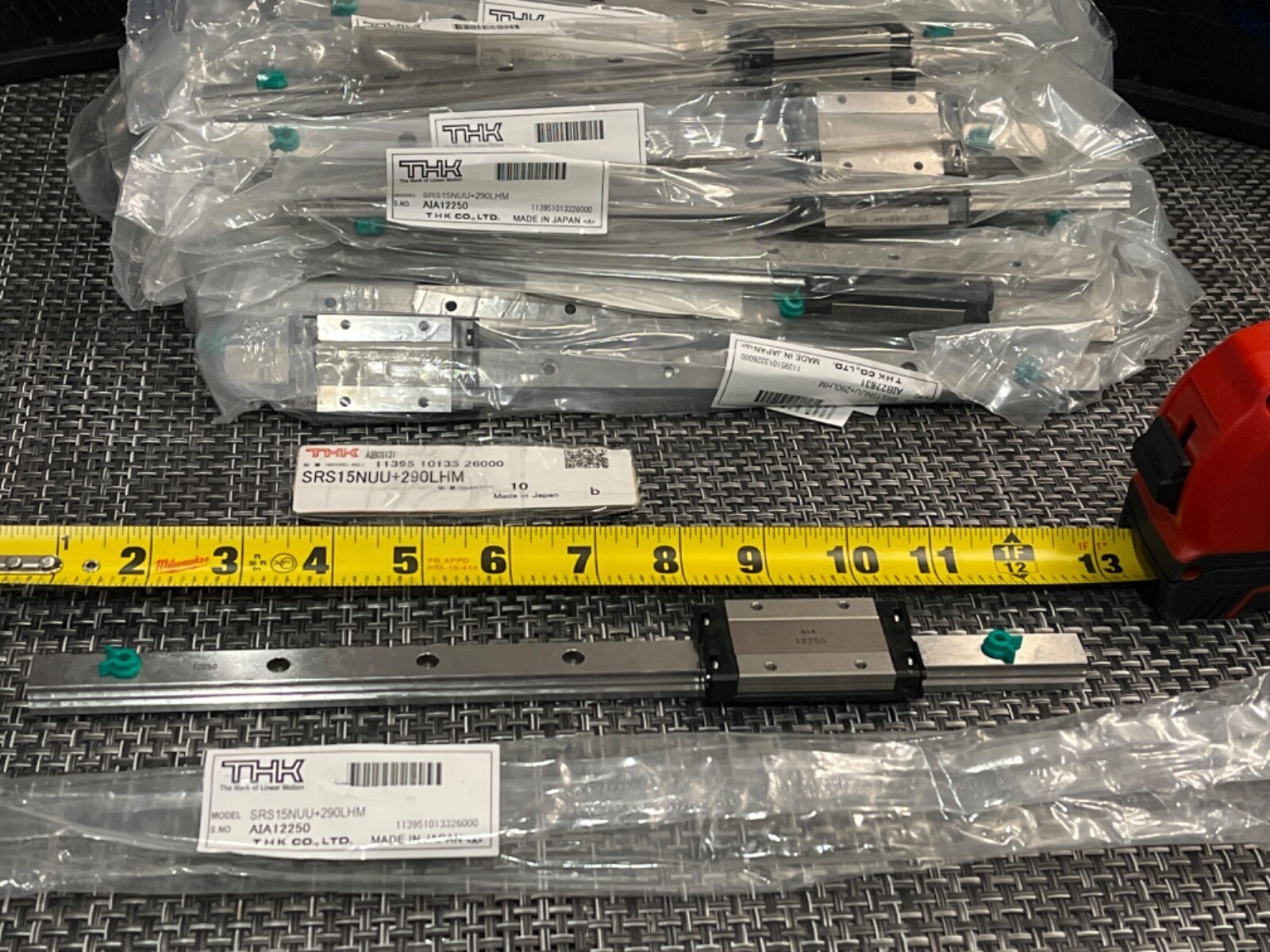 30 QTY HUGE LOT- THK SRS15NUU-290LHM Block Linear Motion Rail AIA11250 12250 30 QTY HUGE LOT- THK SRS15NUU-290LHM Block Linear Motion Rail AIA11250 12250