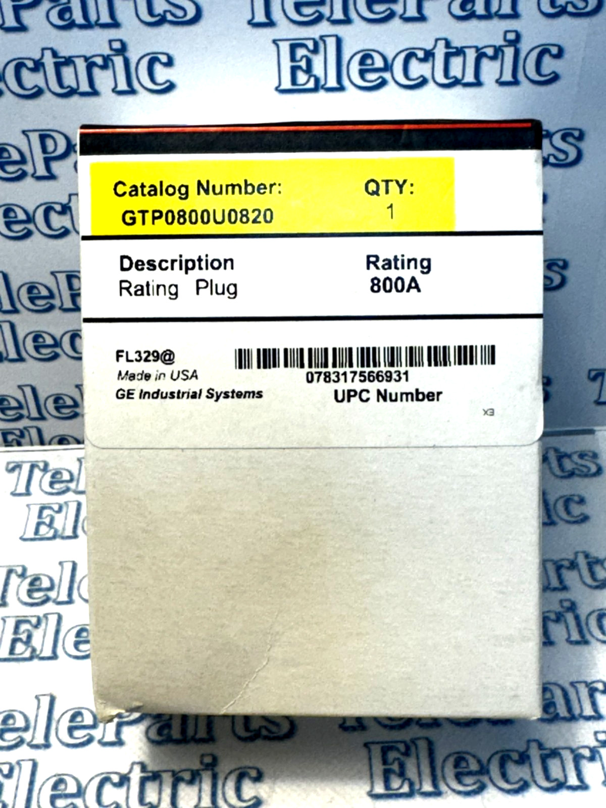 GE ENTELLIGUARD GTP0800U0820 Rating Plug 800  AMP (Stock # Q-23