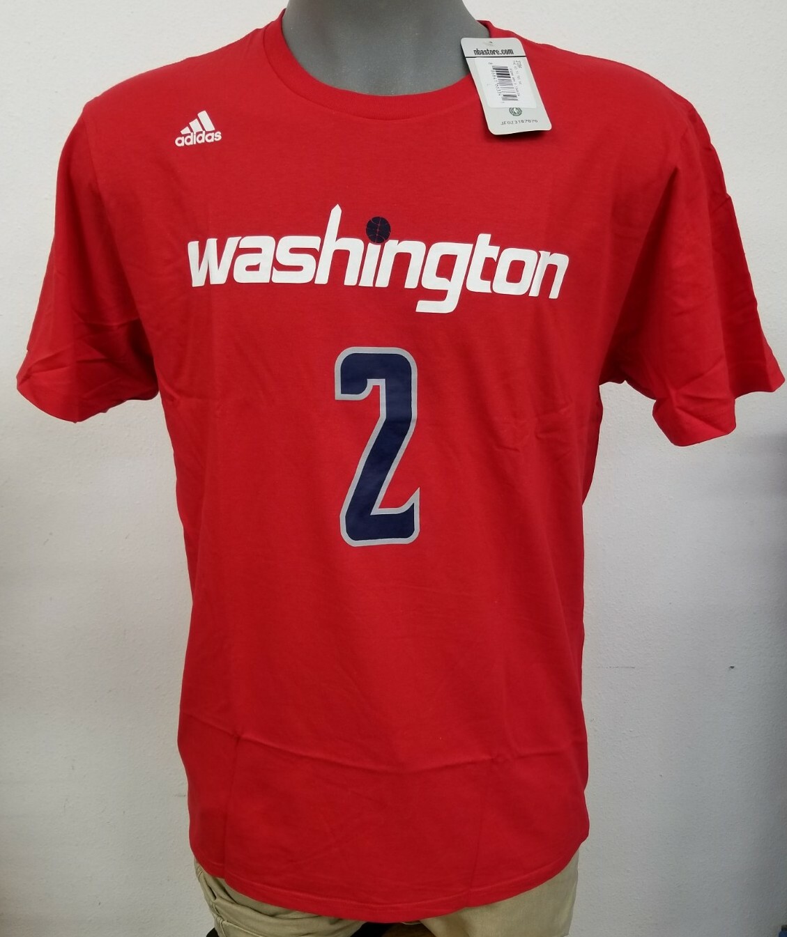 John Wall Washington Wizards NBA Basketball Go-To Tee Mens T-Shirt NWT Choose Sz John Wall Washington Wizards NBA Basketball Go-To Tee Mens T-Shirt NWT Choose Sz