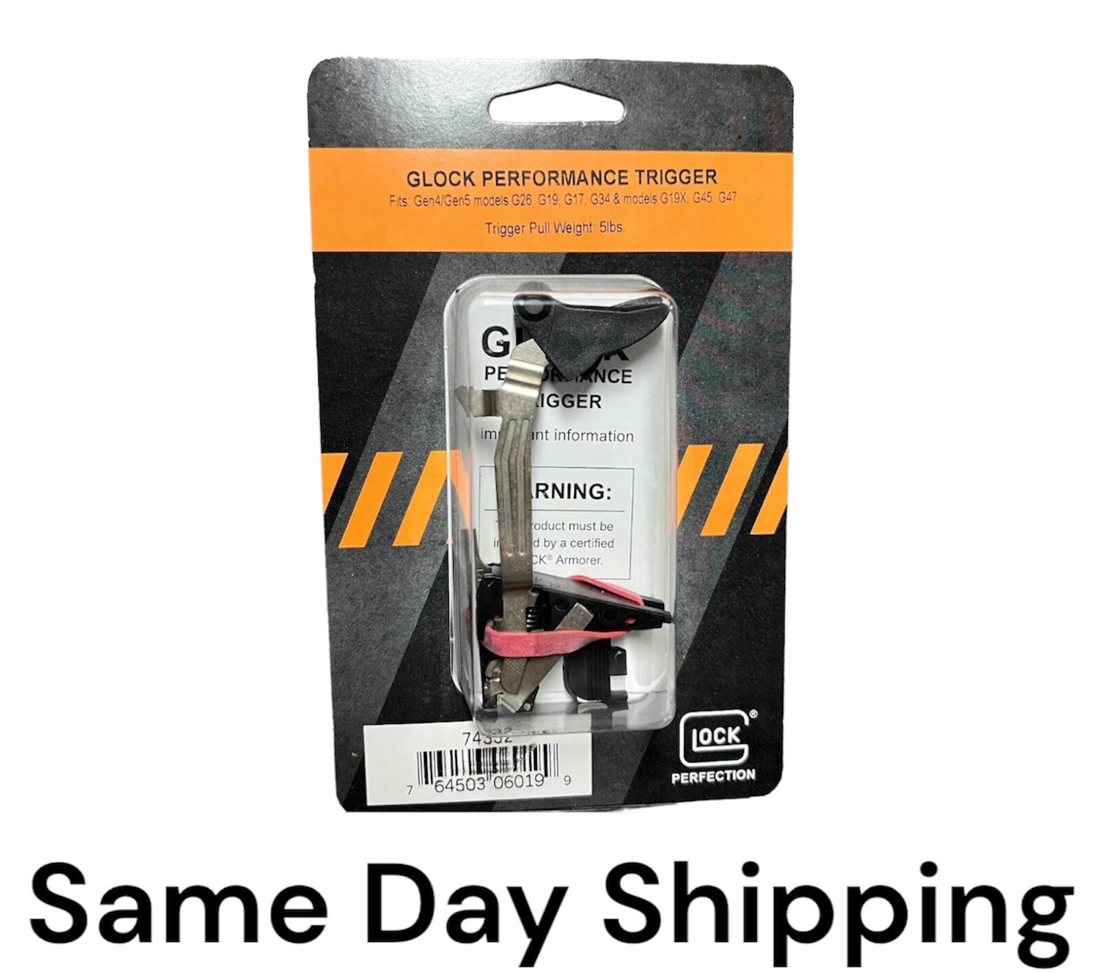 Glock Performance Trigger For Glock Gen5 G17 G19 G26 G34 Gen4 G19X G45 G47-74332