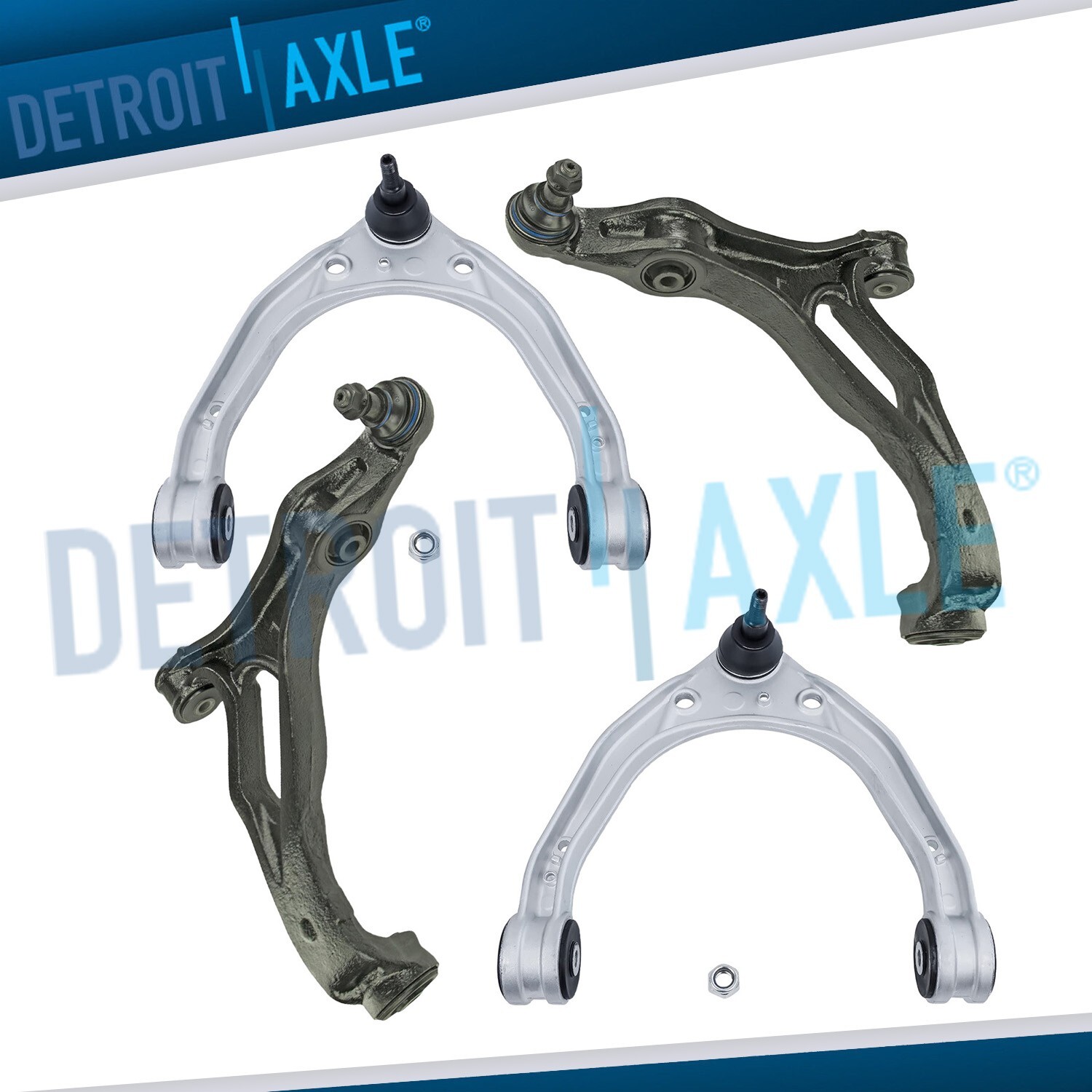 Front Upper and Lower Control Arms Kit for Audi Q7 Porsche Cayenne VW Touareg