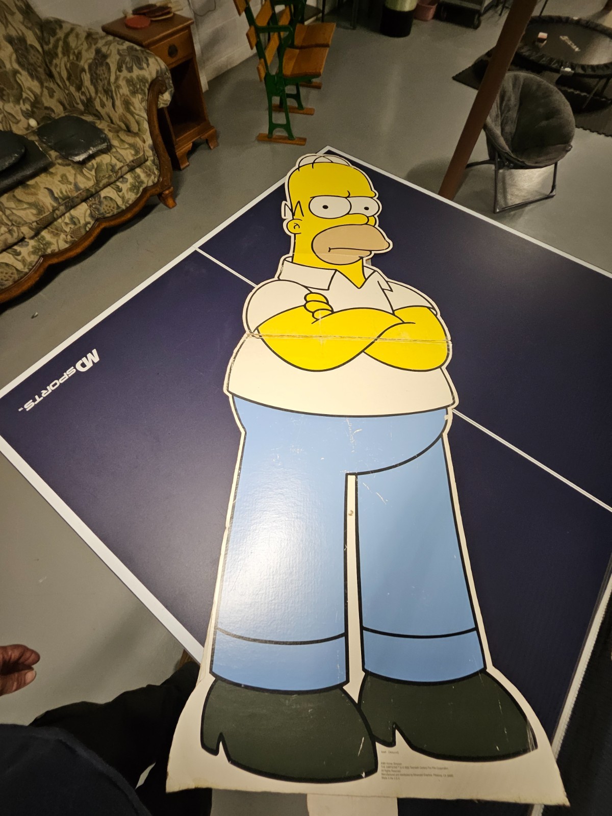 🔥Vtg 2002 Lifesize Homer Simpson Standee Cardboard Cut Out #380 Matt Groening