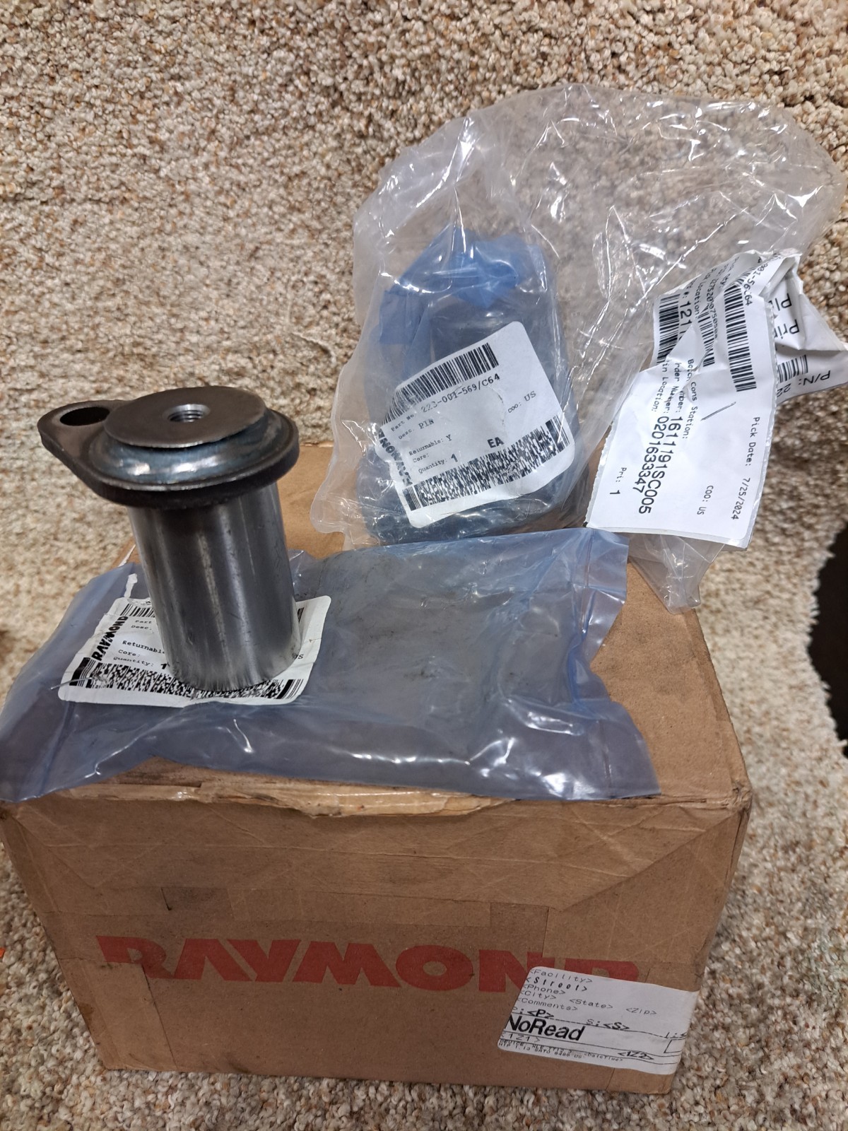 Raymond part number 223-001-569/C64 Raymond Forklift Pin New