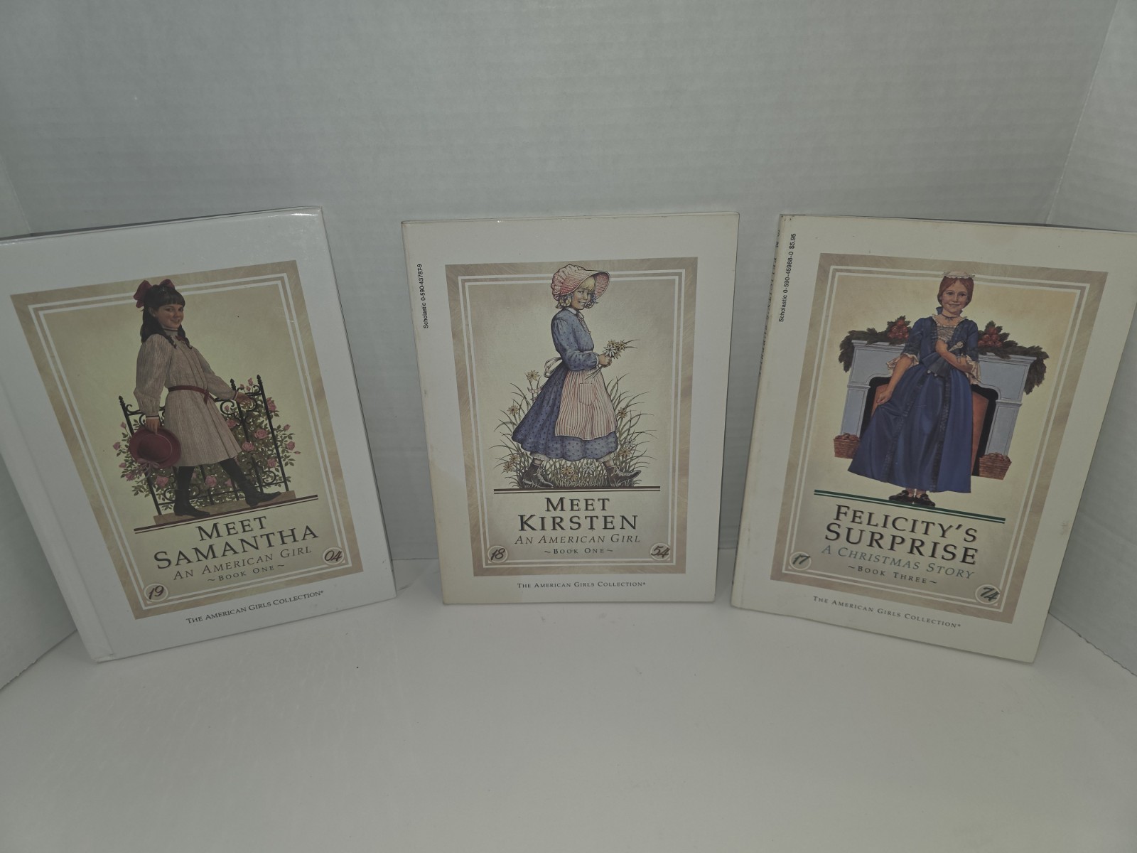 American Girl Books Set Of 3, Meet Samantha, Meet Kirsten American Girl Books Set Of 3, Meet Samantha, Meet Kirsten