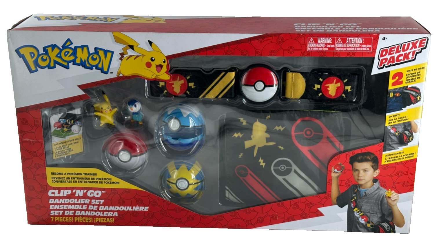 Pokemon Clip \'N\' Go Bandolier Set 2022 NEW Factory Sealed Deluxe Pack Holds 6