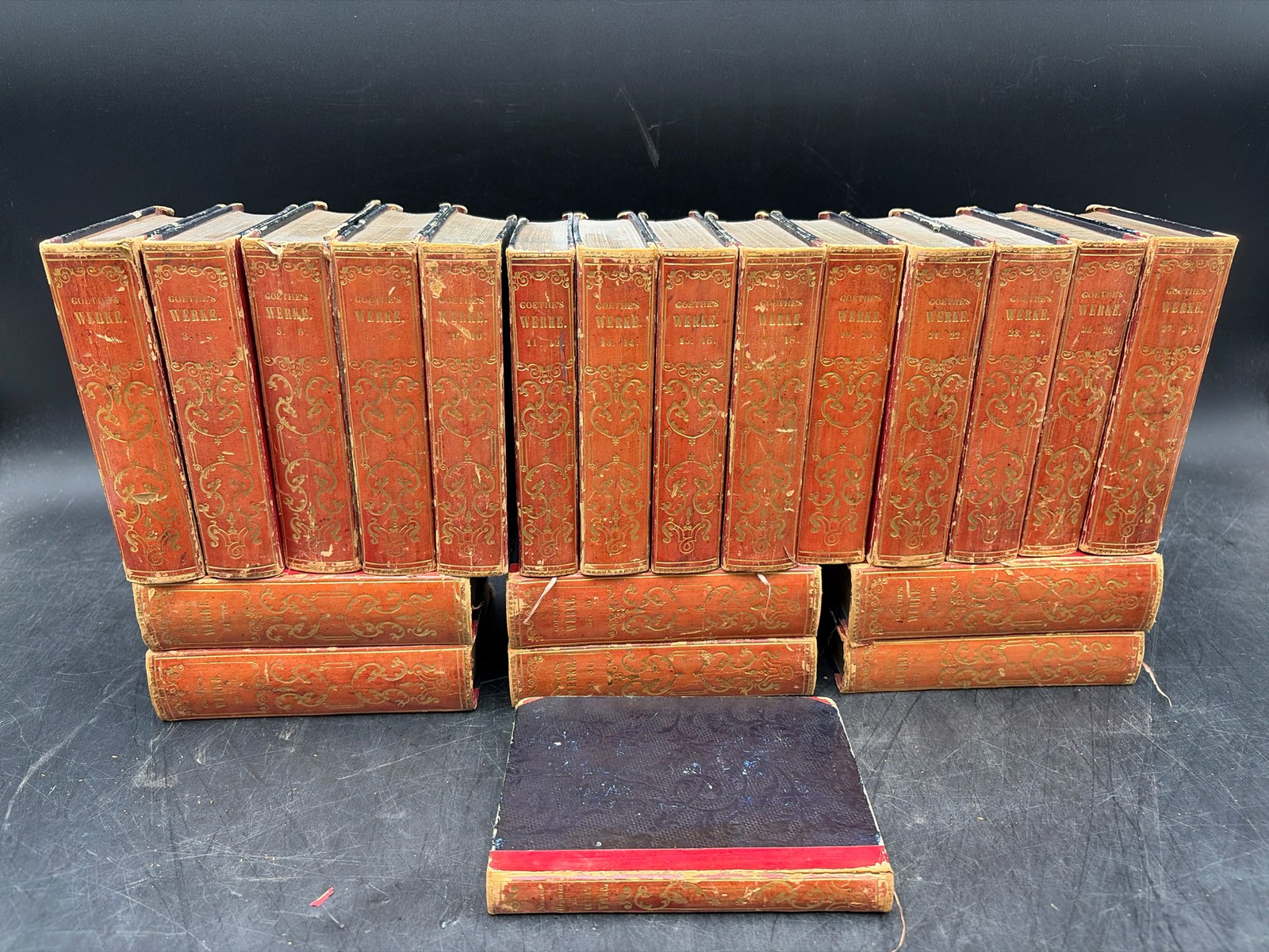 Antique 1840 Goethe's Work Complete 40 Volume Set w/ Reference Book Antique 1840 Goethe's Work Complete 40 Volume Set w/ Reference Book