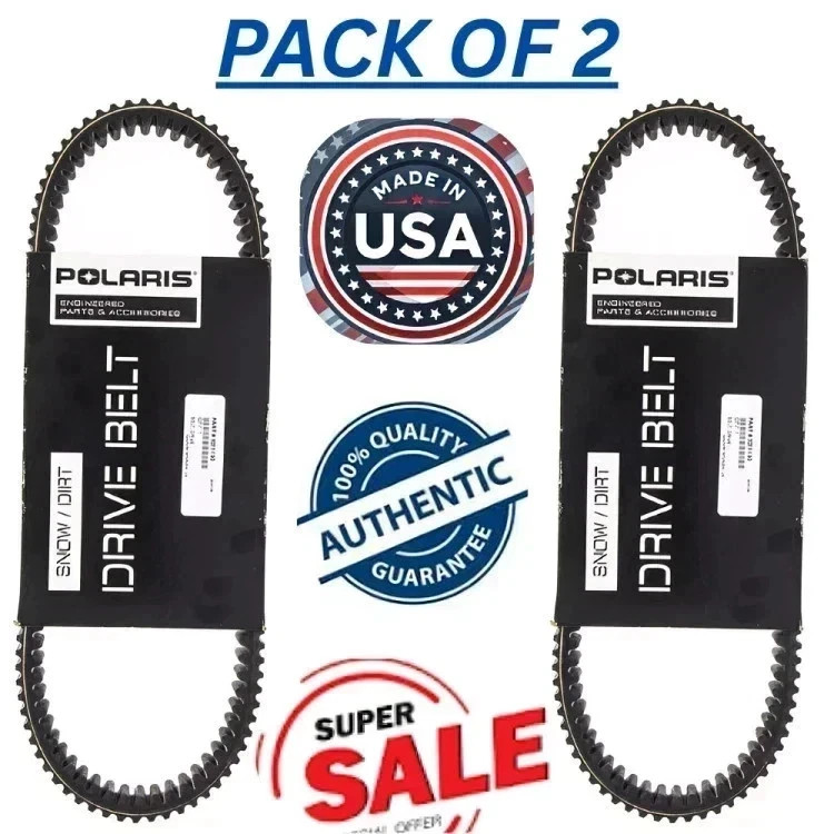 Pack of 2 Polaris OEM Drive Belt for RZR XP 1000 & XP 4 1000 - Part #3211180 New