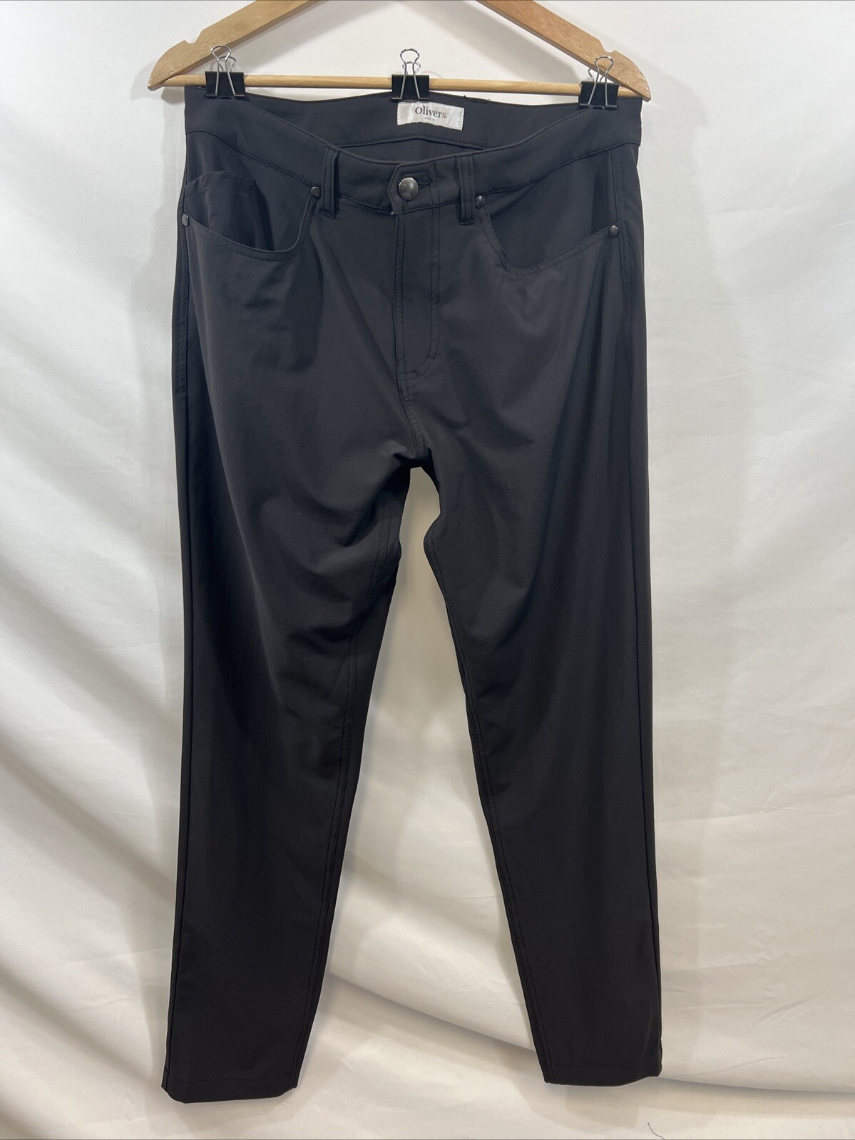 Oliver\'s Apparel Men\'s Passage Stretch Pant Orig $148 NWOT BLACK Many Sizes