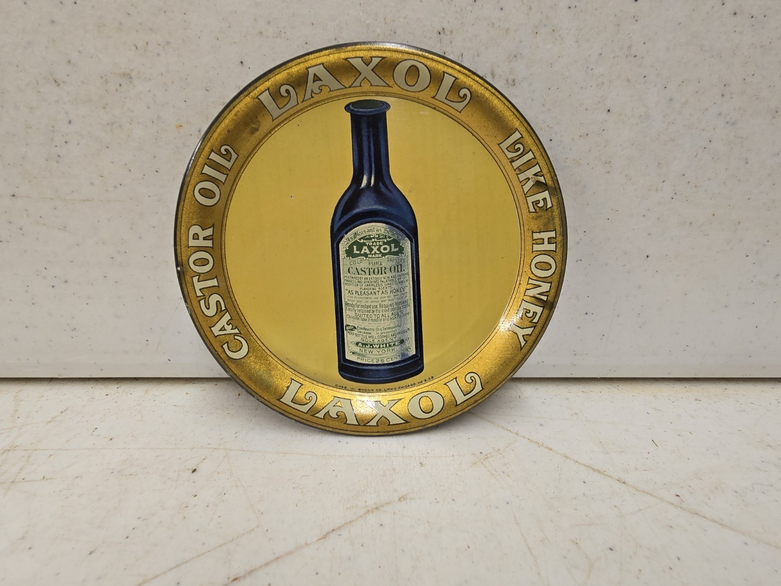 Antique Laxol Castor Oil Like Honey Advertising 4\ Antique Laxol Castor Oil Like Honey Advertising 4\