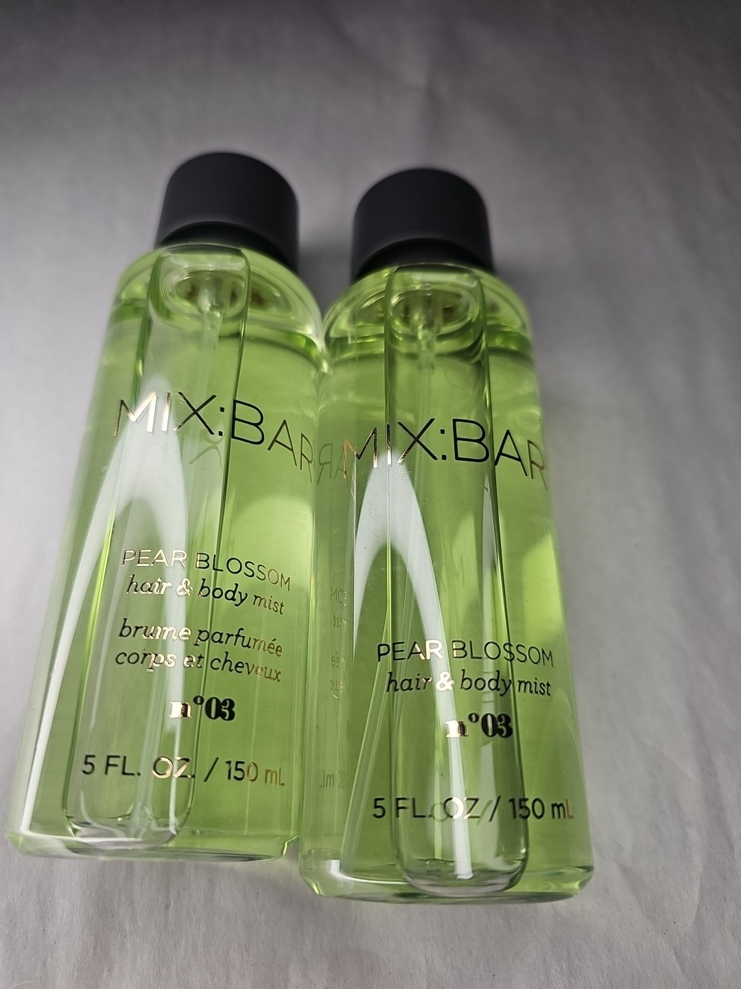 2 Pack Mix Bar Pear Blossom Hair & Body Mist 5oz Each New 