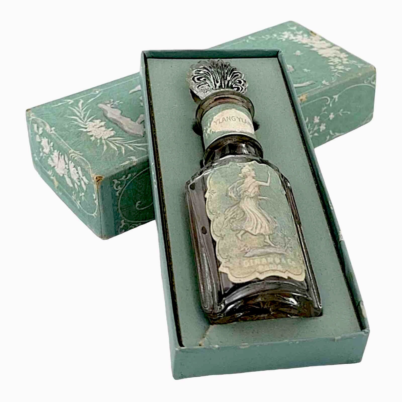 1898 Girard Et Cie Ylang-Ylang Perfume Original Box 1901 Revenue Stamp Collect