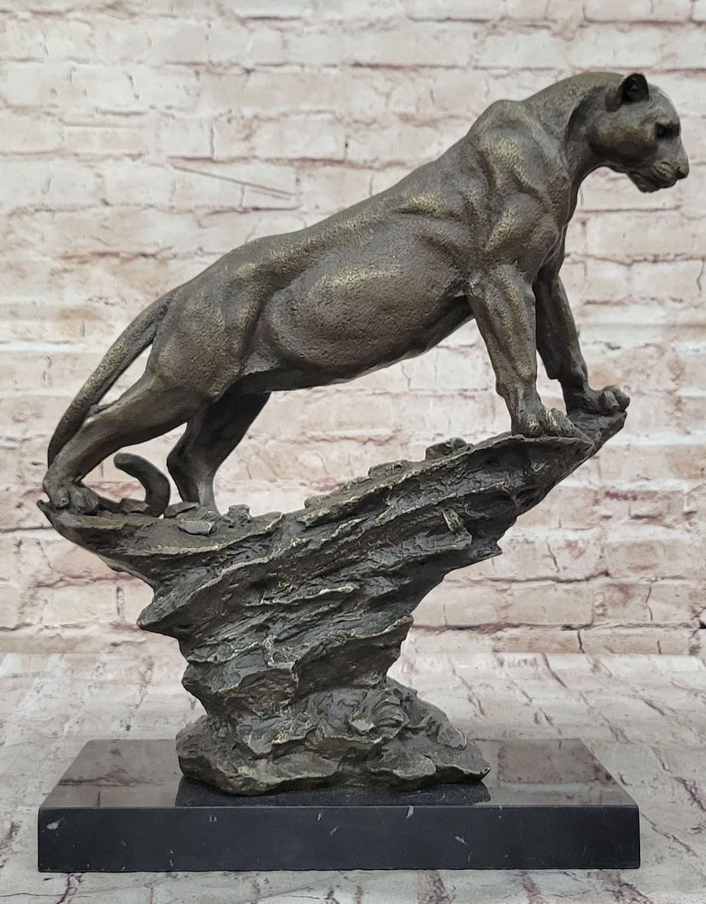 CHEETAH BRONZE FIGURINE