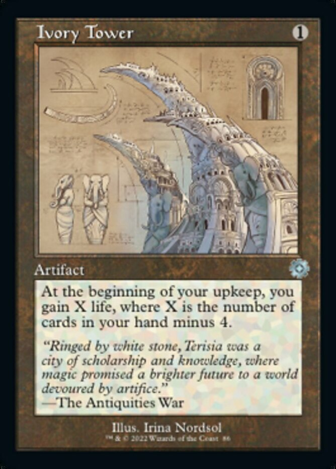 1x Ivory Tower -- Retro Schematic - Foil NM-Mint, English The Brothers\' War: Ret