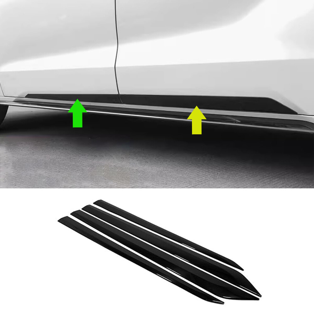 For Toyota New SIENNA 2021-2026 ABS Outside Door Body Side Molding Black Trim