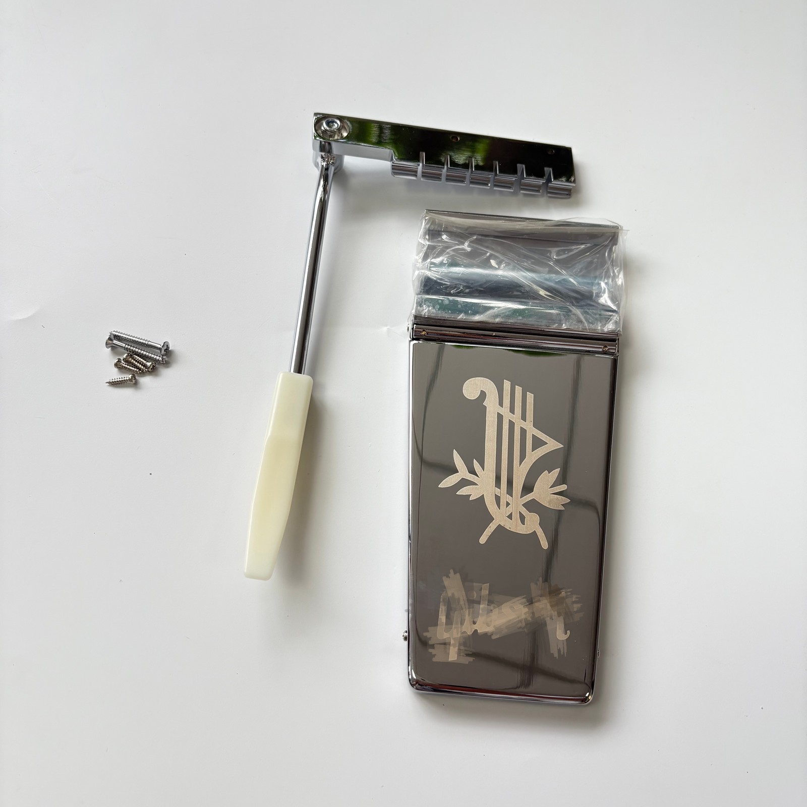 Chrome Lyre Vibrola Tremolo Tailpiece For SG LP Guitar US Warehouse