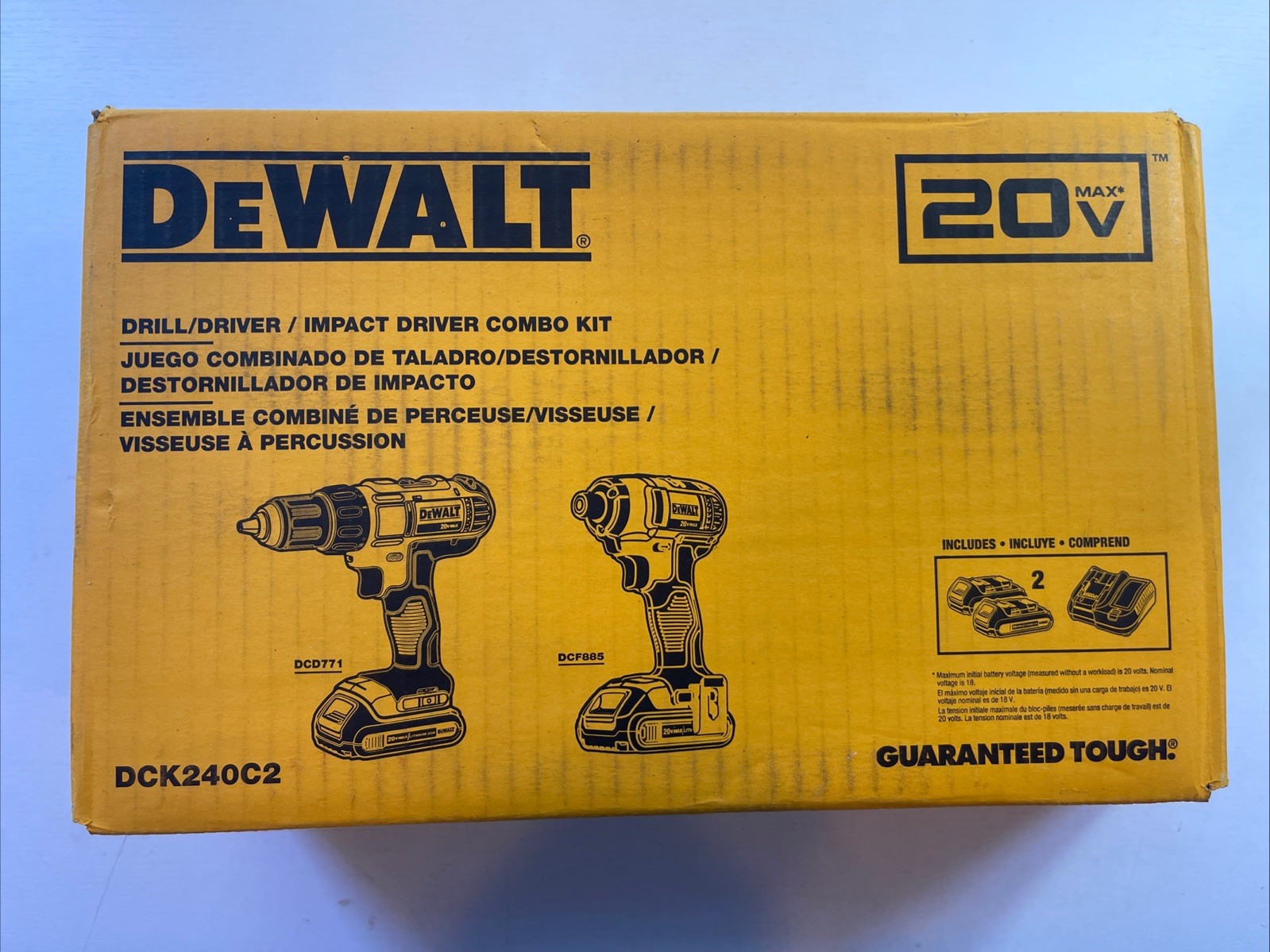 DEWALT DCK240C2 20V Impact Driver Combo Kit