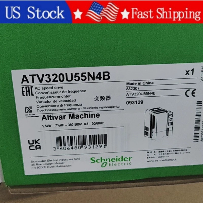 1PCS Brand New Schneider ATV320U55N4B Converter ATV320U55N4B  Fast Delivery