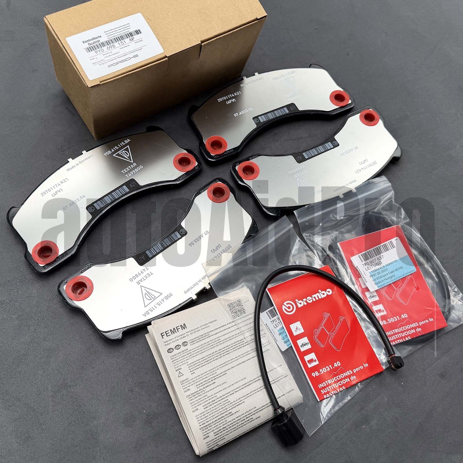 New Front Brake Pads 9Y0-698-151-AP For Porsche Cayenne 2019-2025