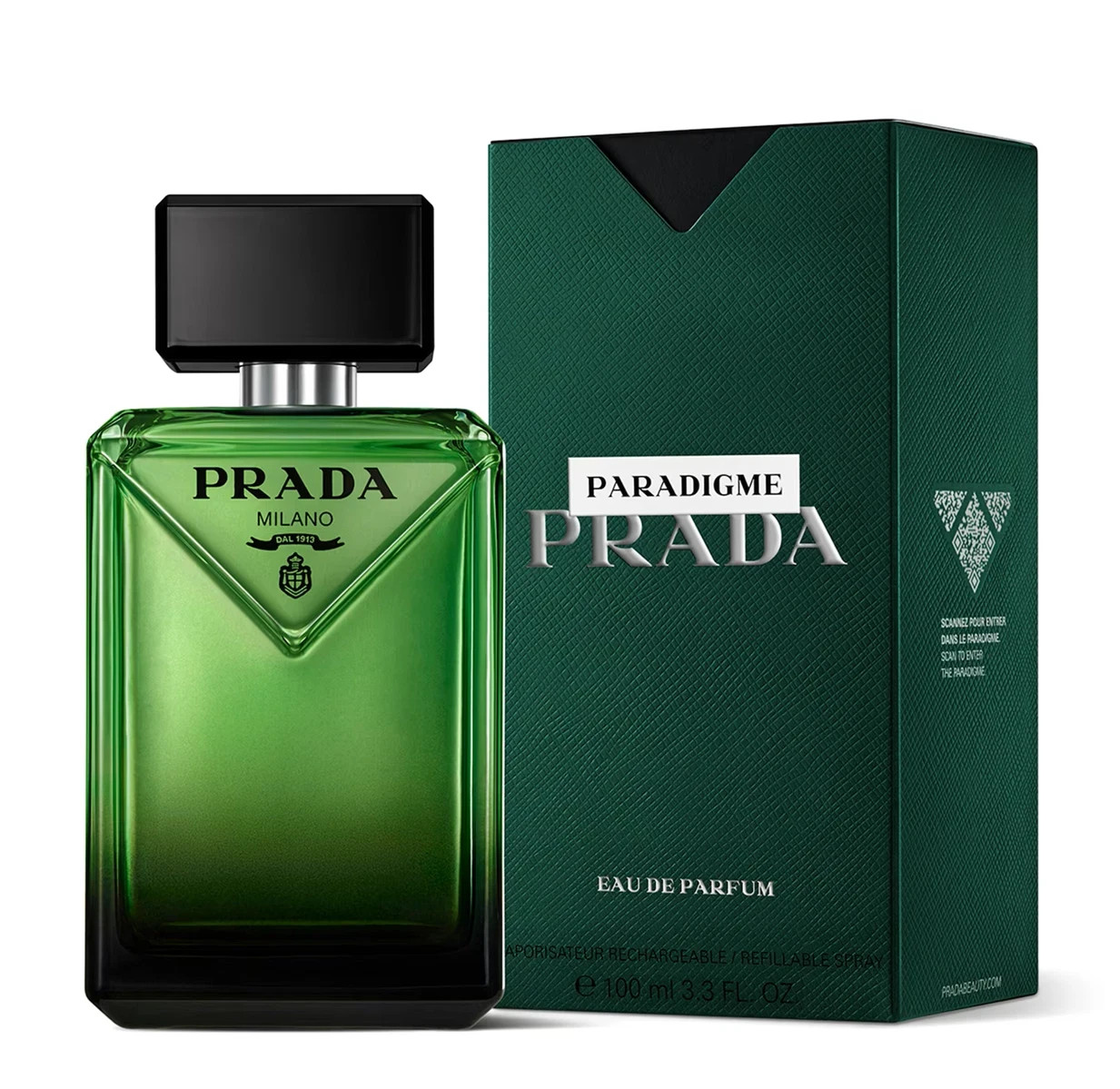 Prada Paradigme 3.3 Oz / 100mL Eau de Parfum Men New In Box Prada Paradigme 3.3 Oz / 100mL Eau de Parfum Men New In Box