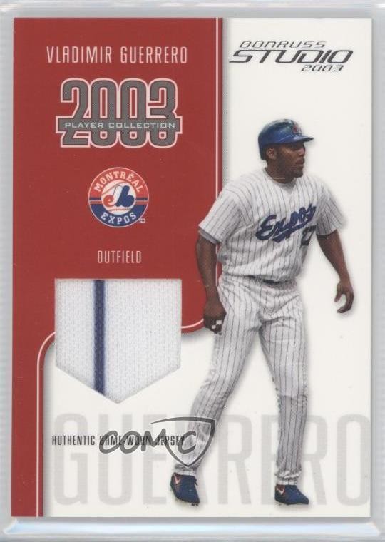 2003 Donruss Studio Player Collection Jerseys 137/300 Vladimir Guerrero HOF 0q3