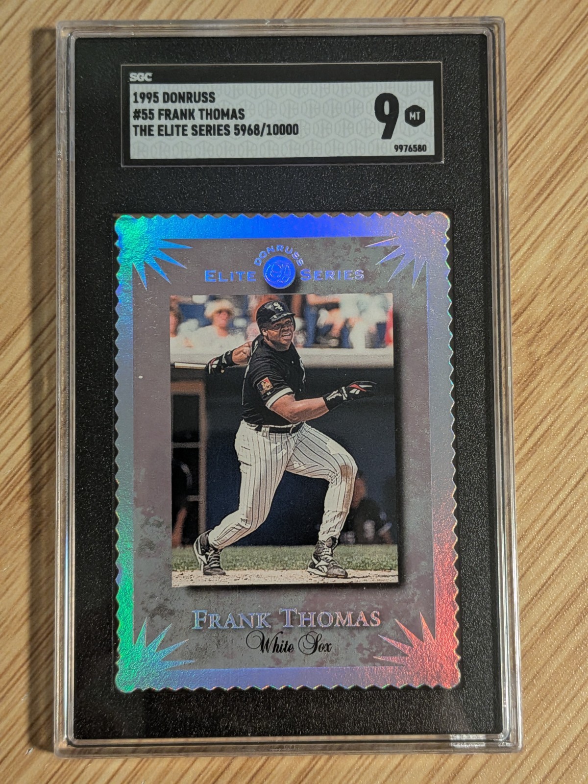 1995 Donruss Elite Series Frank Thomas #55 Die-cut /10000 SGC 9 MINT 1995 Donruss Elite Series Frank Thomas #55 Die-cut /10000 SGC 9 MINT