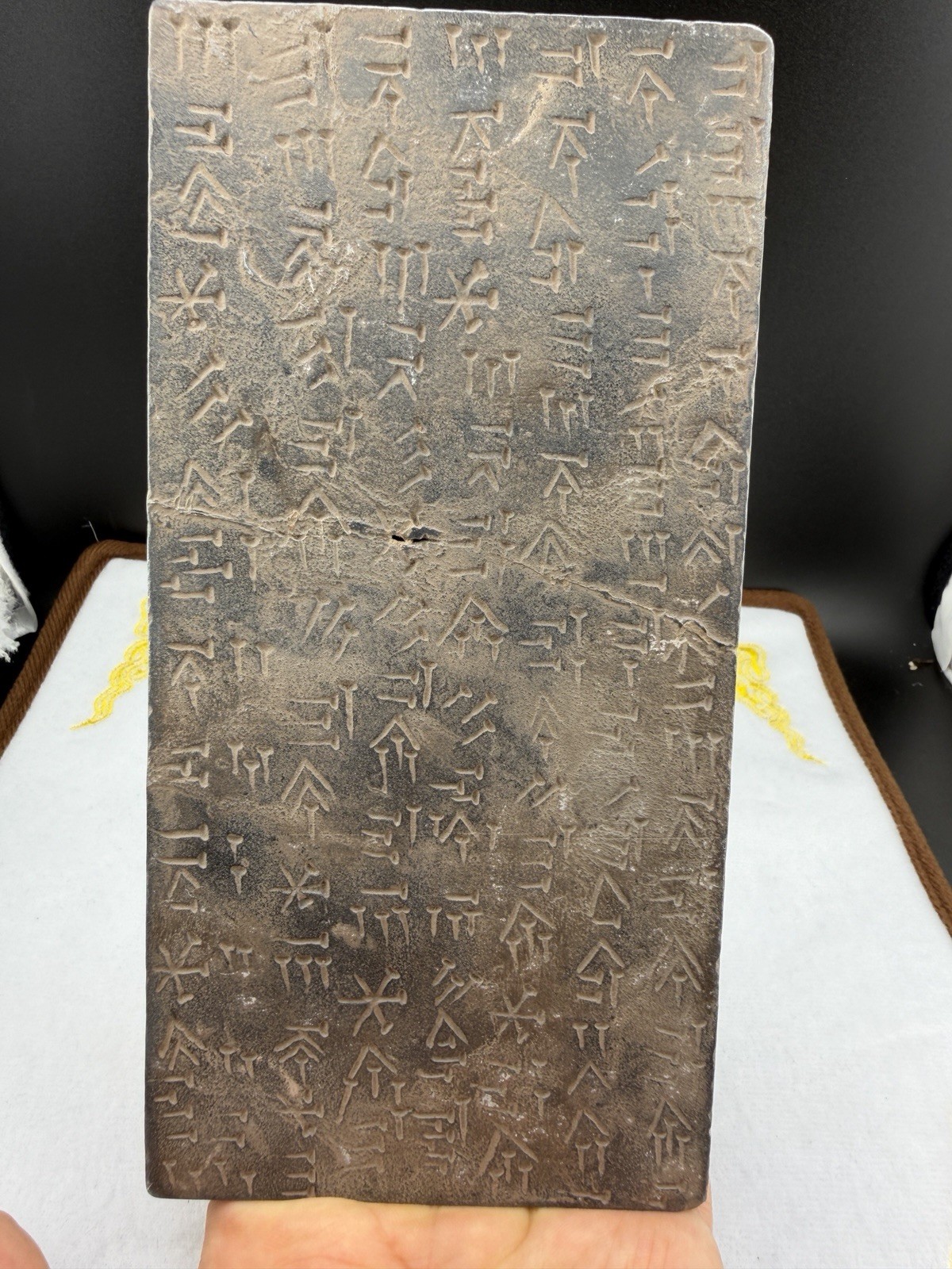 Ancient Cuneform Inscribed Tablet Large Stone Plaque Rare. Near Eastern Ancient Cuneform Inscribed Tablet Large Stone Plaque Rare. Near Eastern