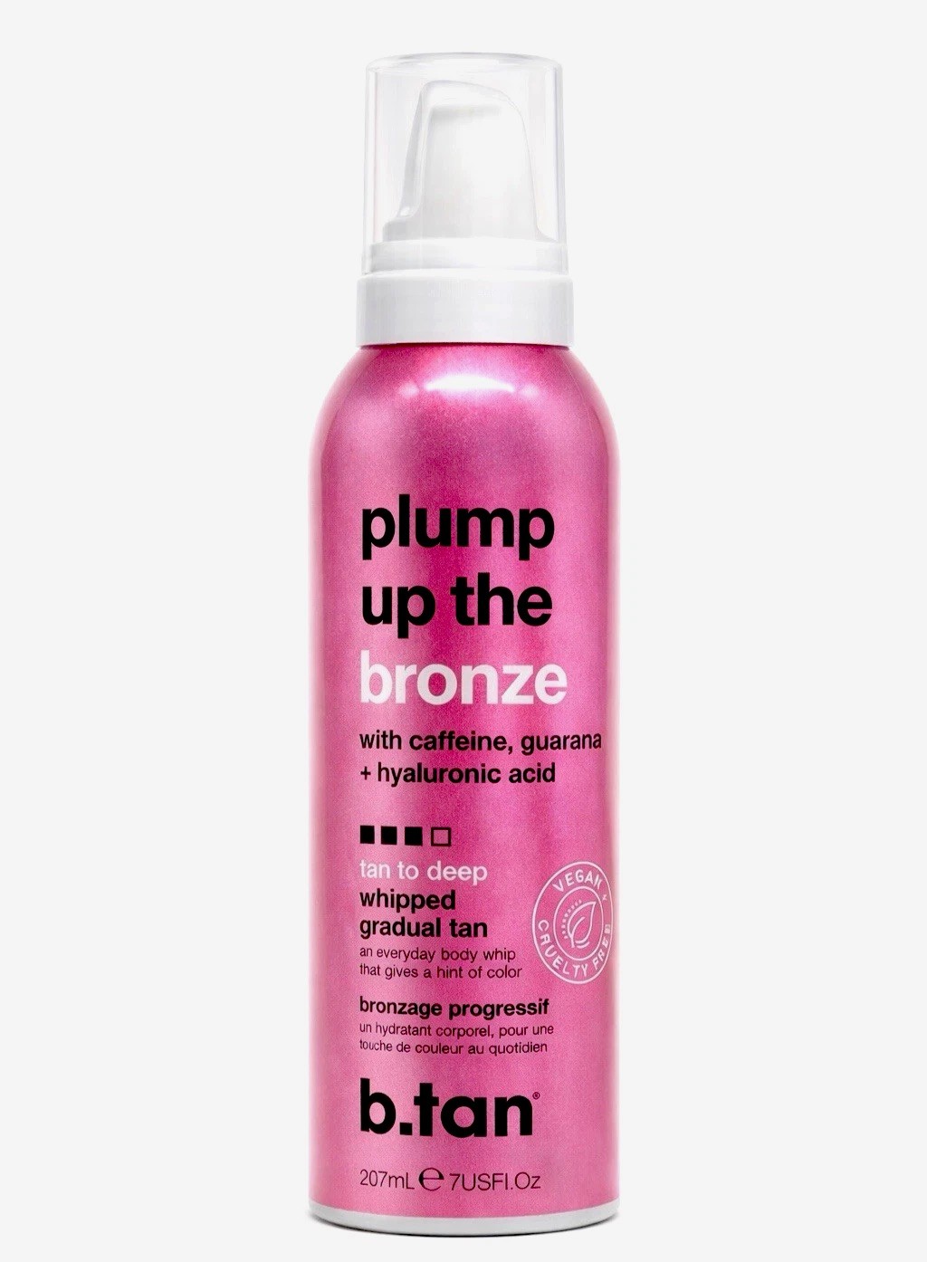 b.tan Plump Up The Bronze Whipped Tan to Deep Glow Gradual Tanner (7.05 oz) 