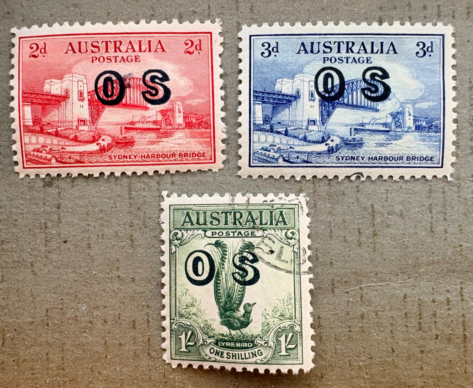 Australia O12-O14 / 1932 Official Stamps / Used & MH / Some Faults Australia O12-O14 / 1932 Official Stamps / Used & MH / Some Faults