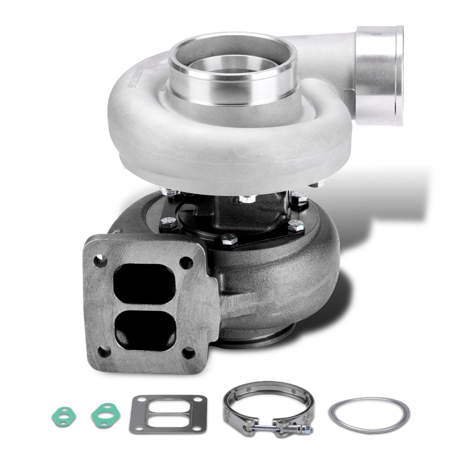 GT45 T4 V-Band 1.05A/R 600-800HPs Boost Upgrade Racing Turbocharger W/ Clamp Kit GT45 T4 V-Band 1.05A/R 600-800HPs Boost Upgrade Racing Turbocharger W/ Clamp Kit