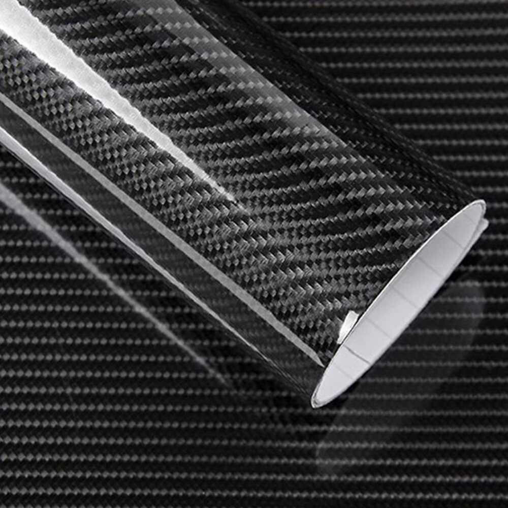 7D Premium Super Gloss Carbon Fiber Vinyl Film Wrap Bubble Free Air Release 6D K