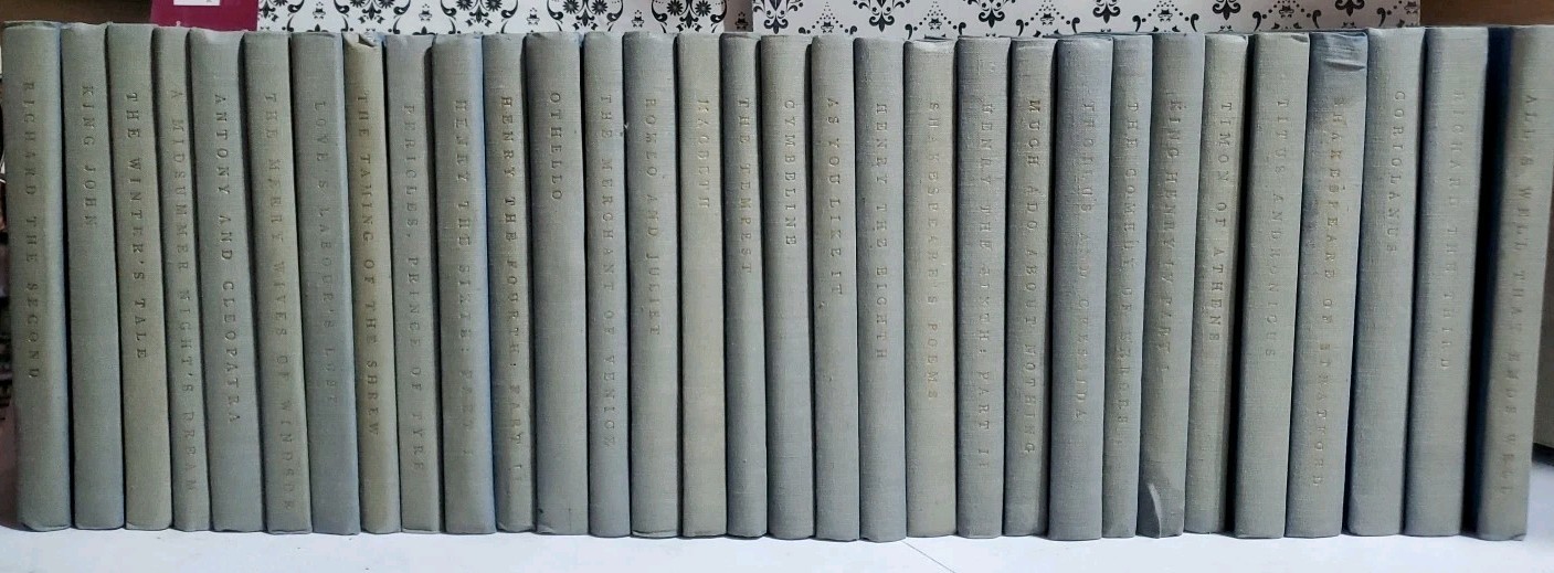 Yale Shakespeare 31 Vol Set Yale University Press 1919-1928 HC Complete Plays Lo