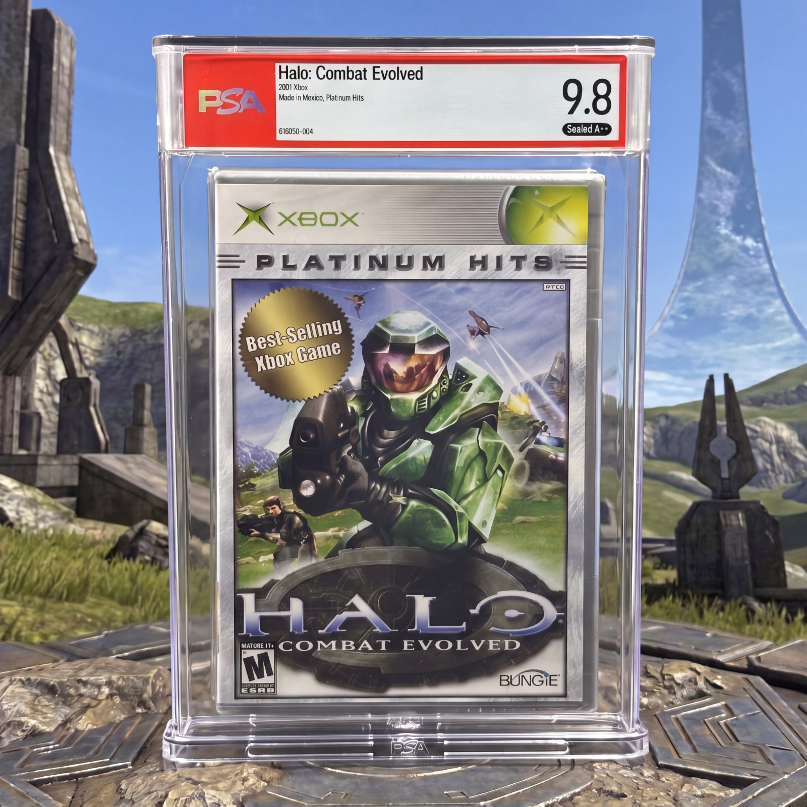 Halo: Combat Evolved • PSA 9.8 A++ • Platinum Hits • Xbox Halo: Combat Evolved • PSA 9.8 A++ • Platinum Hits • Xbox